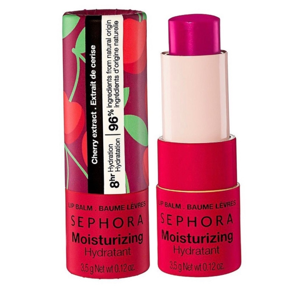 Sephora Original Moisturizing “Cherry” Lip Balm- 8HR Hydrating Treatment (NWT) - Picture 6 of 8